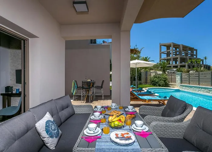 Villa Luxury Crete Marina Mare 3 Bedroom Private Pool *