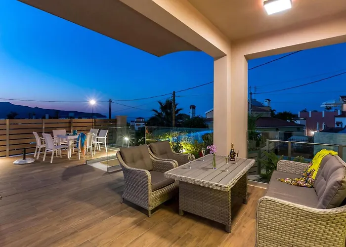 Luxury Crete Marina Mare 3 Bedroom Private Pool Villa Hanya