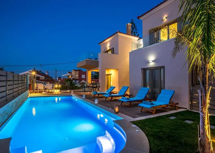 Luxury Crete Marina Mare 3 Bedroom Private Pool Hanya