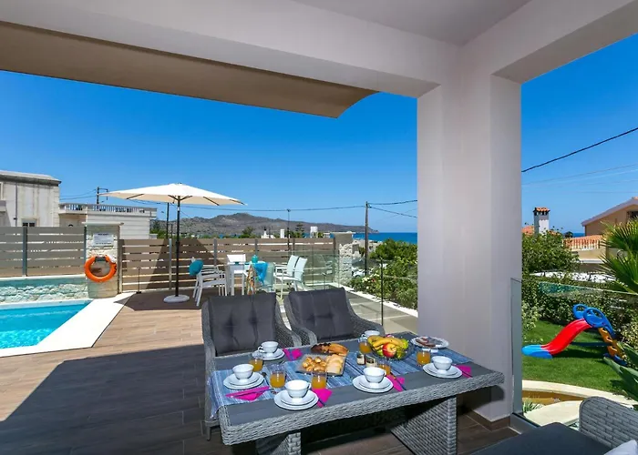 Luxury Crete Marina Mare 3 Bedroom Private Pool Villa Hanya