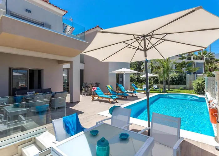 Luxury Crete Marina Mare 3 Bedroom Private Pool *